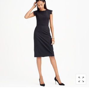 J crew sheath resume dress, black 6
